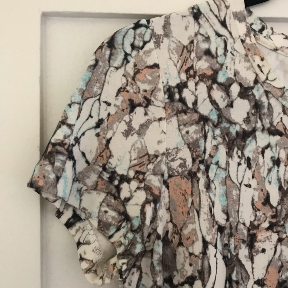 COS Marble Print Short Sleeve Dress XS - Picture 3 of 4